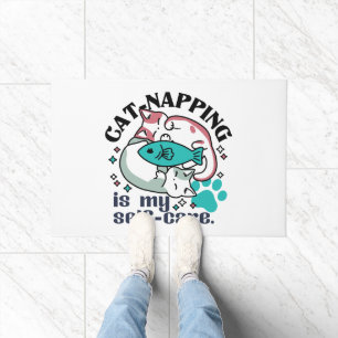 Tapete A Guarda-Gato É A Minha Autoassistência: Gatos Com