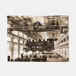 Tapete A locomotiva funciona o tronco grande de Battle