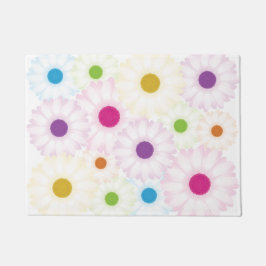 Tapete A margarida pontilha a esteira de porta