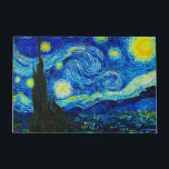 Tapete A Noite Estrelada de Vincent Van Gogh<br><div class="desc">Vincent Van Gogh Na Noite Estrelada. Esta é uma antiga obra-prima do pintor mestre holandês Vincent Van Gogh. Esta pintura de paisagem artística fina tem uma cor bela,  vibrante e saturada. Vincent Van Gogh era um pintor impressionista holandês. Esta imagem está no dominio público</div>