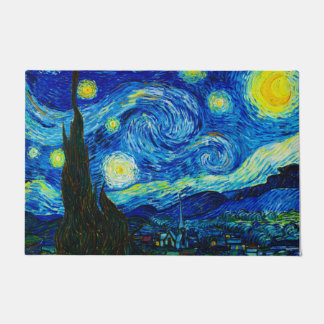 Tapete A Noite Estrelada de Vincent Van Gogh 