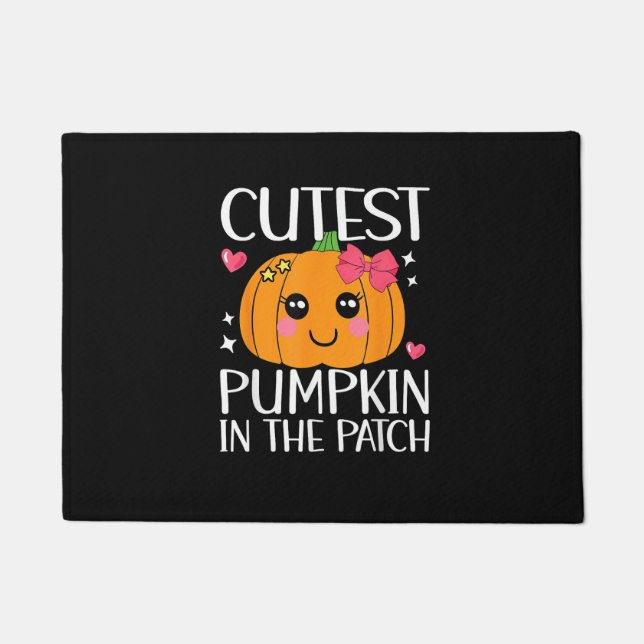 Tapete A Pumpkin Mais Fria Do Patch Halloween (Frente)