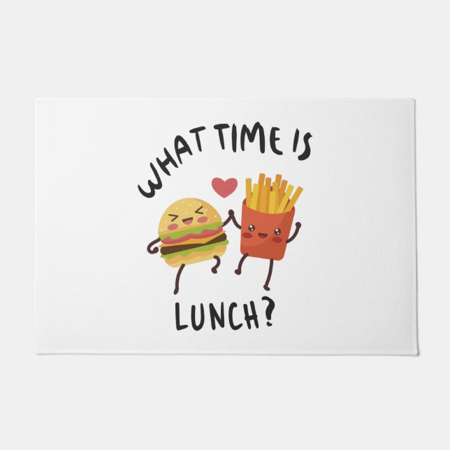 Tapete A que horas é o almoço (Frente)