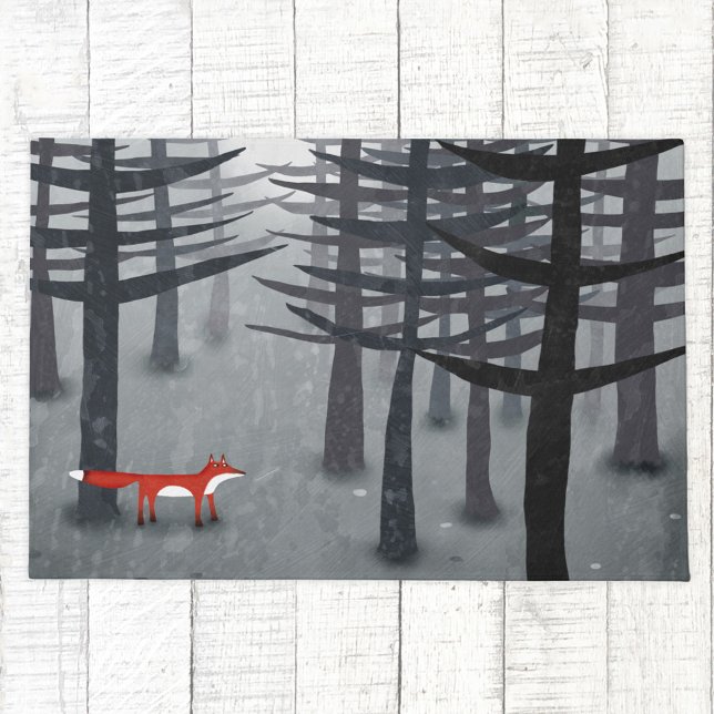 Tapete A Raposa e a Floresta (The Fox and the Forest art doormat)