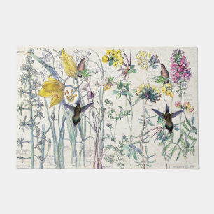 Tapete A tulipa selvagem dos pássaros do colibri floresc