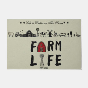 Tapete A Vida Personalizada É Melhor Na Porta Da Fazenda