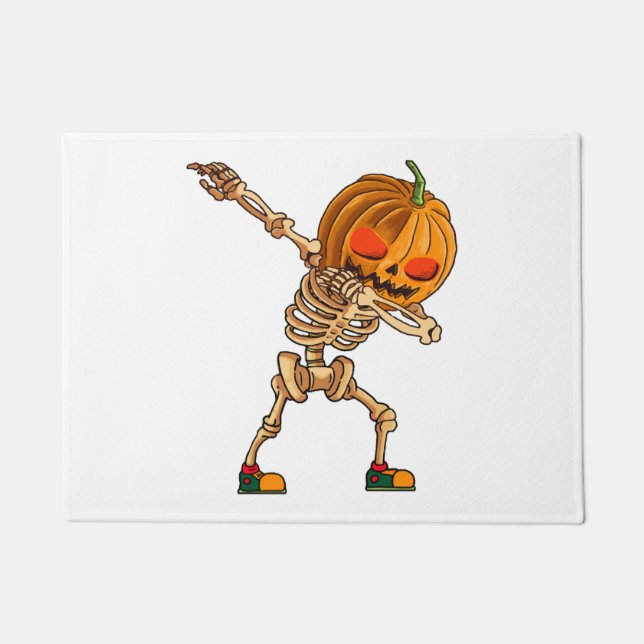 Tapete Abbing Pumpkin - Roupa Assustadora do Esqueleto -  (Frente)