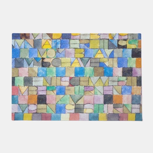 Tapete ABC (Alfabeto), Paul Klee (Frente)