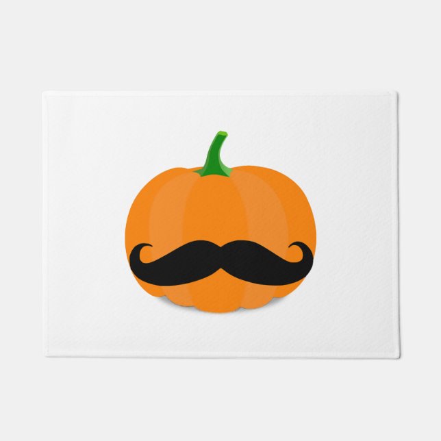 Tapete abóbora de halloween com barba (Frente)