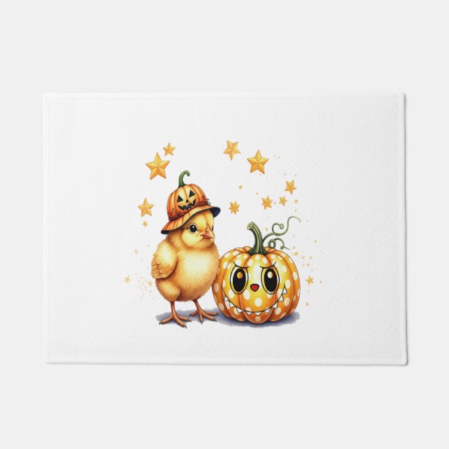 Tapete Abóbora-Pintinho de Halloween (Frente)