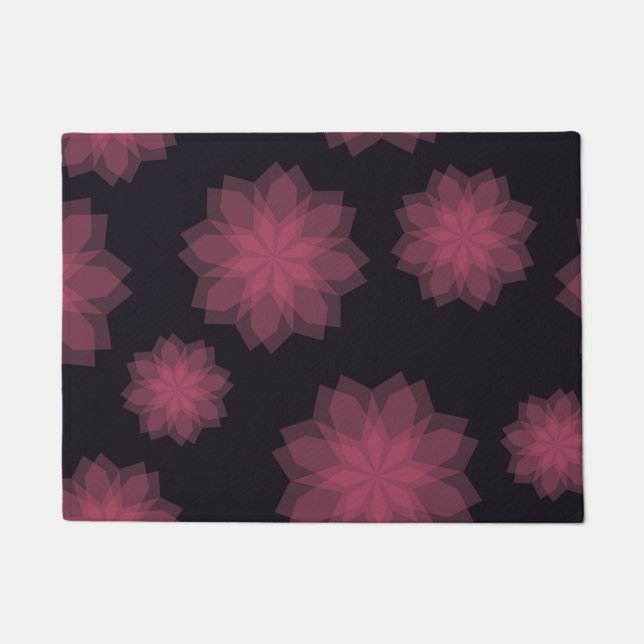 Tapete Abstração de flores rosa, legal, moderna e moderna (Frente)