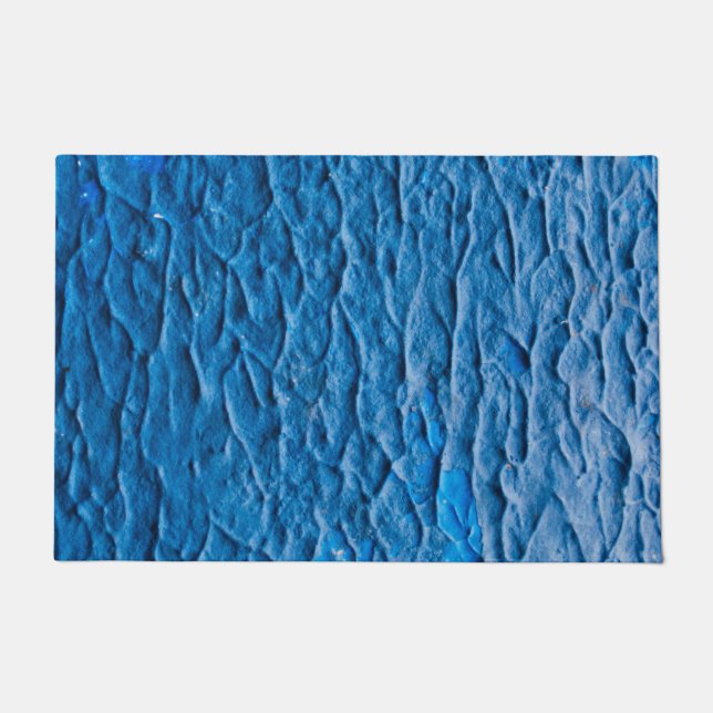 Tapete Abstract Cobalt Blue Textured Wall with Impasto Pa (Frente)