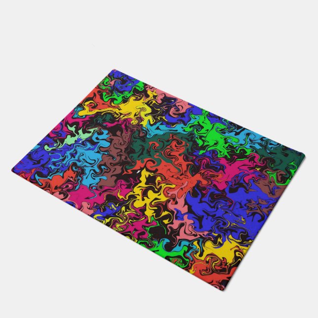 Tapete Abstrato Colorida Twirly / (Inclinado)