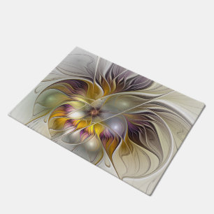 Tapete Abstrato da Fantasia Colorida Flor Moderno Fractal