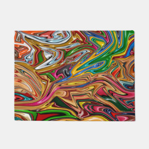 Tapete Abstrato de arte colorida