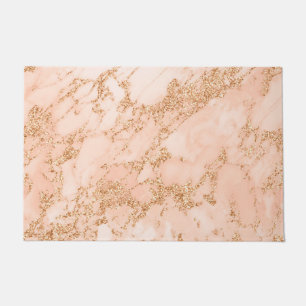 Tapete abstrato de mármore Rosa dourado