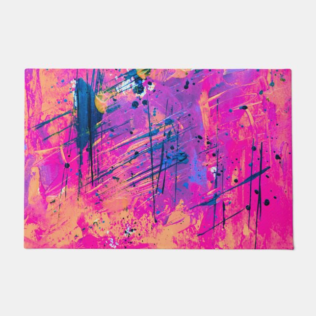 Tapete Abstrato de pintura de sol de verão (Frente)