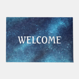 Tapete Abstrato de Sparkle da Galáxia Azul Personalizado
