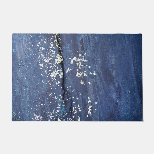 Tapete Abstrato de Tinta Azul Semeada (Frente)