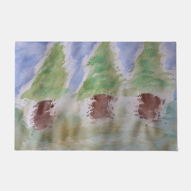Tapete Abstrato Fir Trees (Frente)