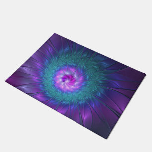 Tapete Abstrato Floral Beauty Fractal Colorida Flor