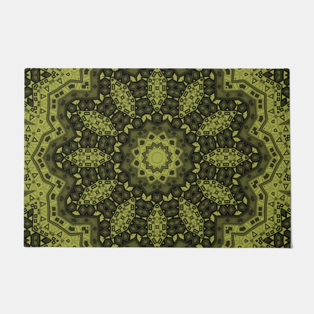 Tapete Abstrato folk mandala etno tradicional (Frente)