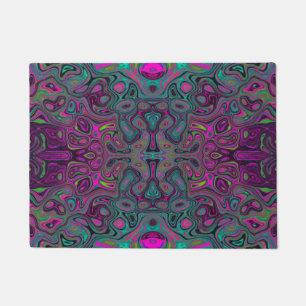 Tapete Abstrato Magenta e azul-lacrimogênio