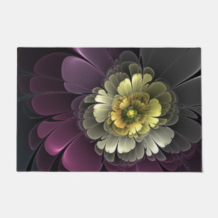 Tapete Abstrato Modern Purpur Khaki Cinza Flor Fractal