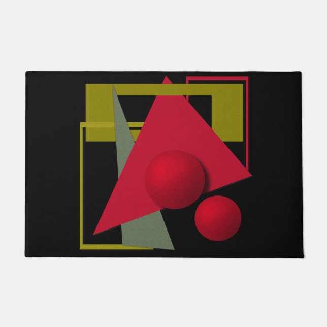 Tapete Abstrato moderna formas geométricas impressão (Frente)