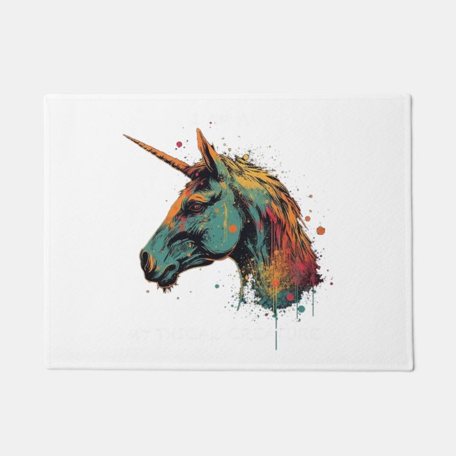 Tapete Abstrato Unicorn (Frente)