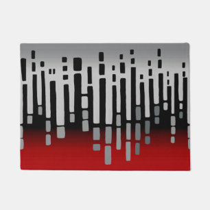 Tapete Abstrato, vermelho, cinza clara, preto