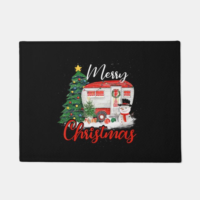 Tapete Acampamento das Camisas de Árvore de Natal Luzes d (Frente)