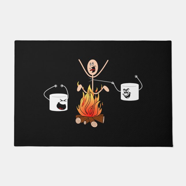 Tapete Acampamento engraçado (Frente)