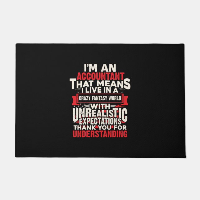 Tapete Accountant Gift | I Am An Accountant (Frente)
