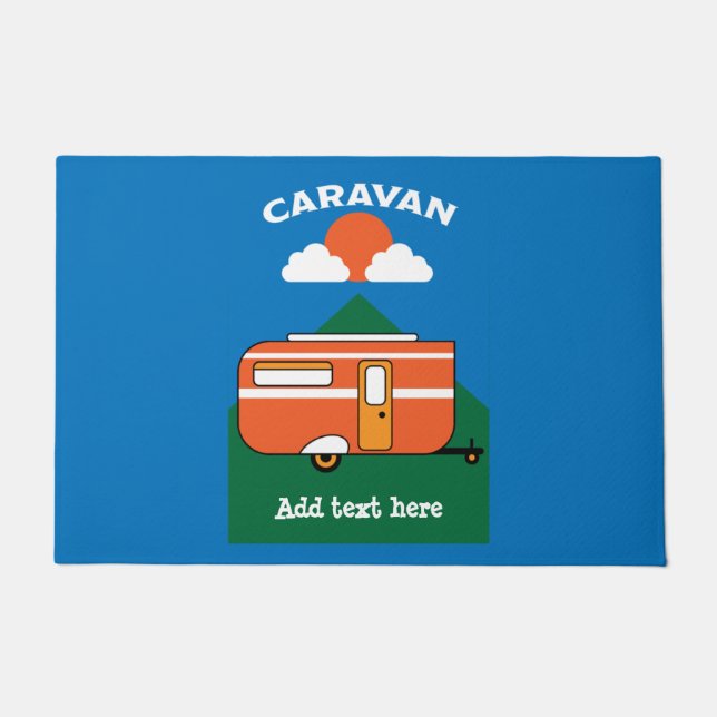 Tapete Acessórios de Caravana Engraçados (Frente)