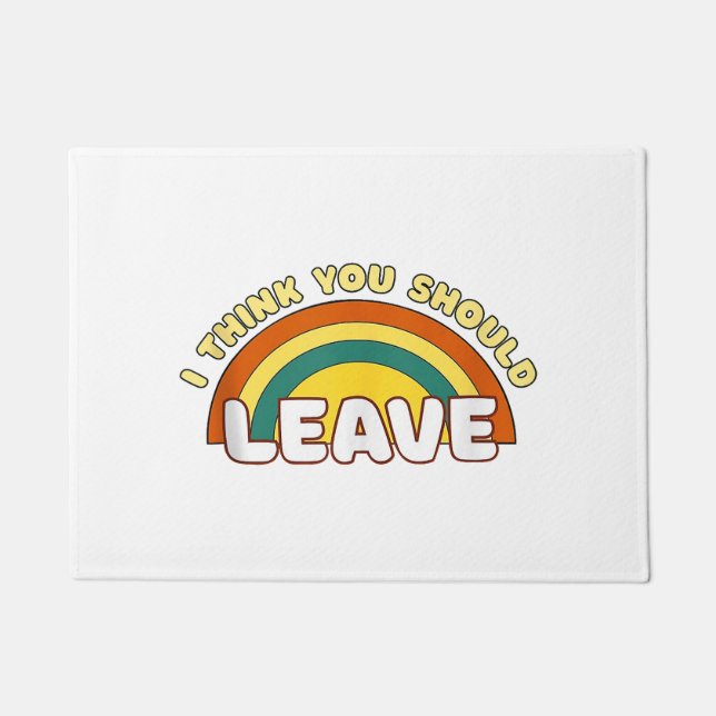 Tapete Acho que você deveria sair Funny Rainbow  (Frente)