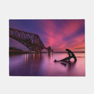 Tapete Adiante ponte do trilho no por do sol Scotland