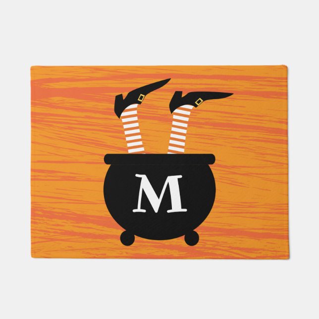 Tapete Adicione a sua inicial | Bruxa no Caldeirão das Br (Frente)