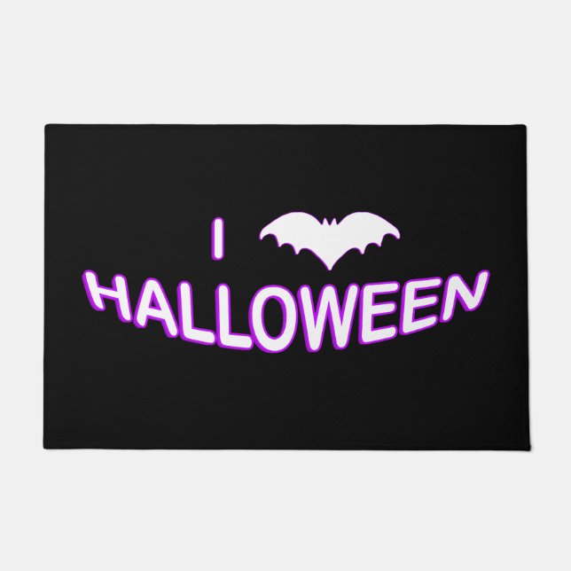 Tapete Adoro Halloween (Bat) Purple White (Frente)