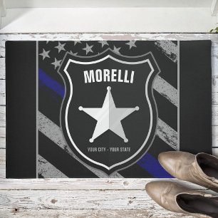 Tapete Agente de Polícia de NOME Personalizado Xerife Pav