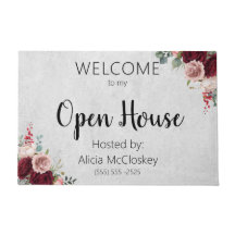 Agente imobiliário personalizado Open House Floral