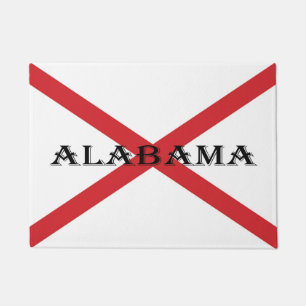 Tapete Alabama e Bandeira Door Mat cn