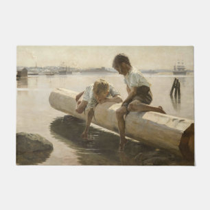 Tapete Albert Edelsense - Dois meninos em um registro