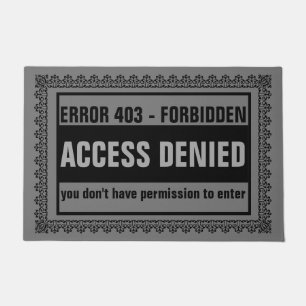 Tapete Alcance negou o erro proibido 403