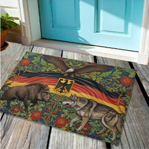 Tapete Alemanha, Bandeira, Águia, Barco e Arte do Lobo