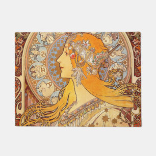 Tapete Alfonse Mucha Zodiac Art Nouveau Mulher