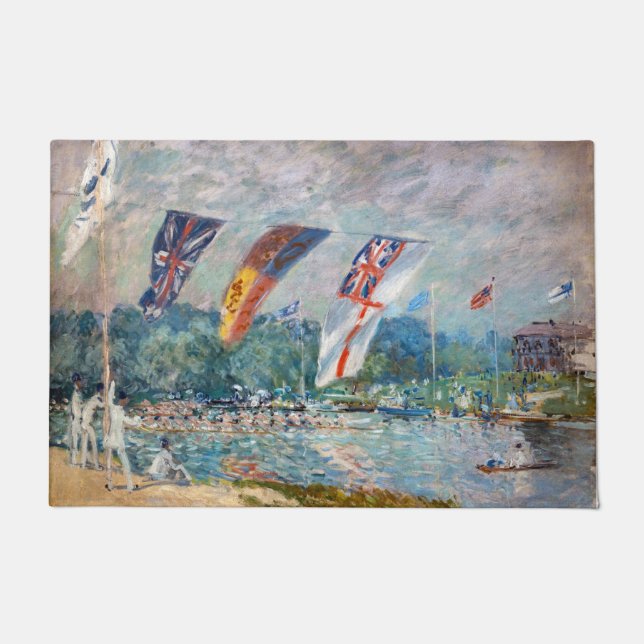 Tapete Alfred Sisley - Regata em Molesey (Frente)