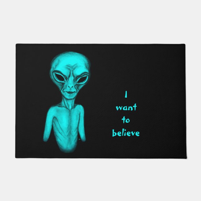 Tapete Alienígena, eu quero acreditar (Frente)