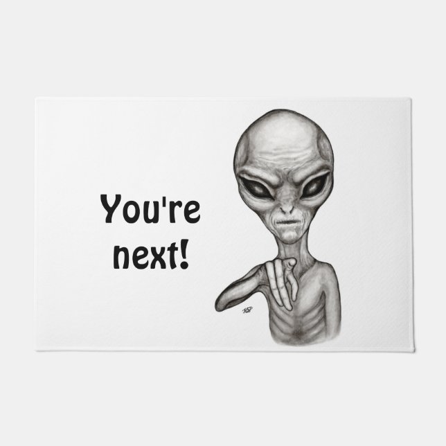 Tapete Alienígena ruim, você é a próxima! Porta (Frente)