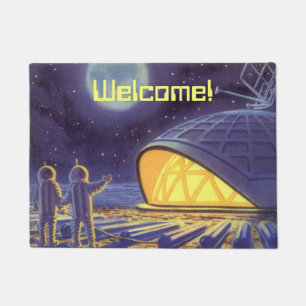 Tapete Aliens da ficção científica do vintage na lua a